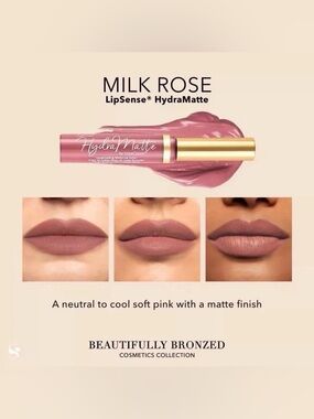 LipSense HydraMatte Milk Rose Long-Lasting Matte Lip Color